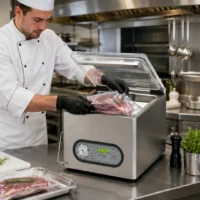Machine a emballer sous vide de table, modèle max, en inox