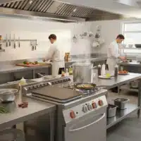 Fourneau Gaz Professionnel avec Four Électrique