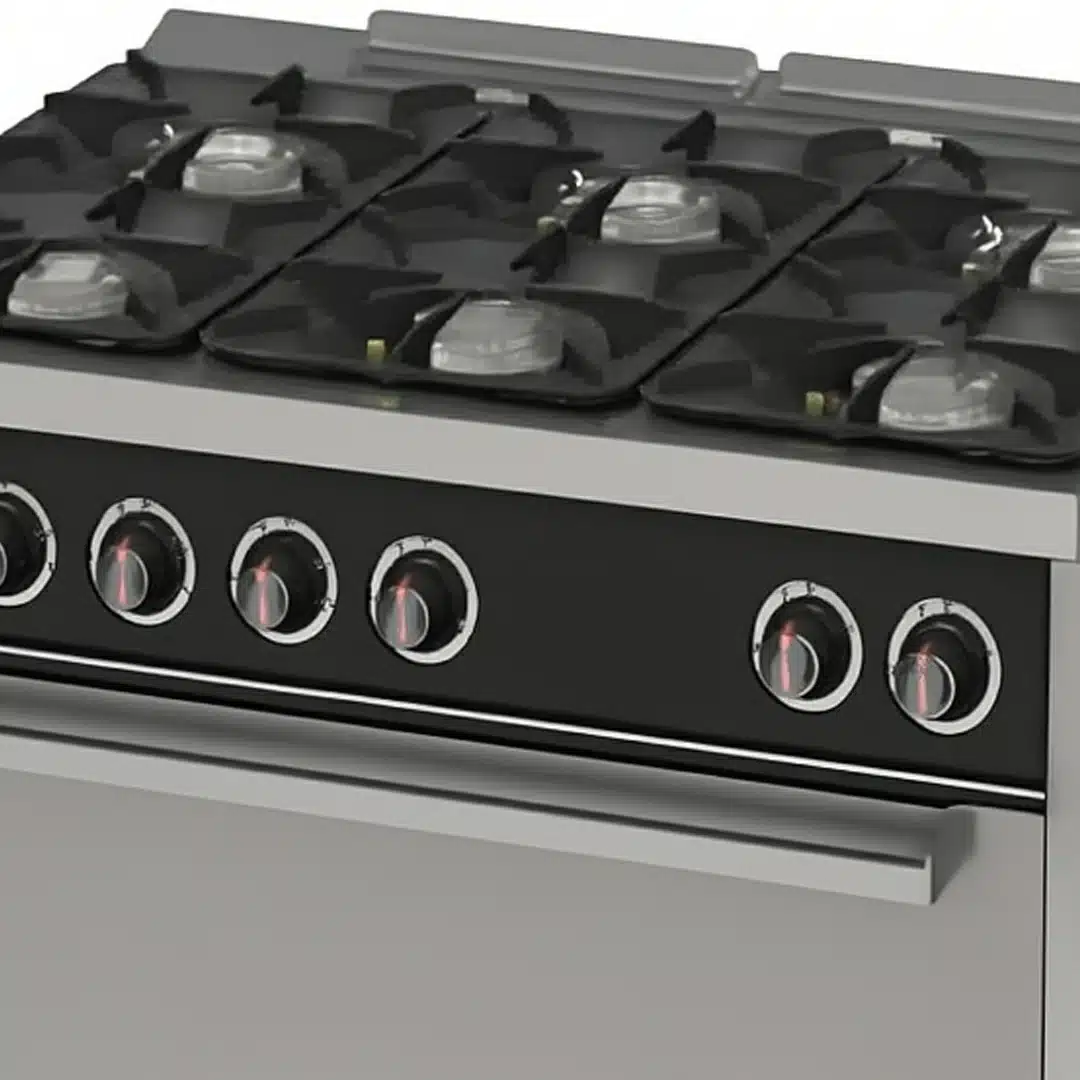 Fourneau à gaz 4 feux série 900 avec four