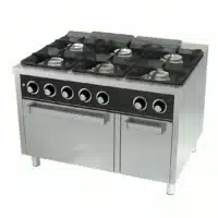 Fourneau à gaz 6 feux avec four