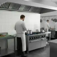 Fourneau à Gaz 6 Feux avec Four à Gaz GN 2/1 et Placard