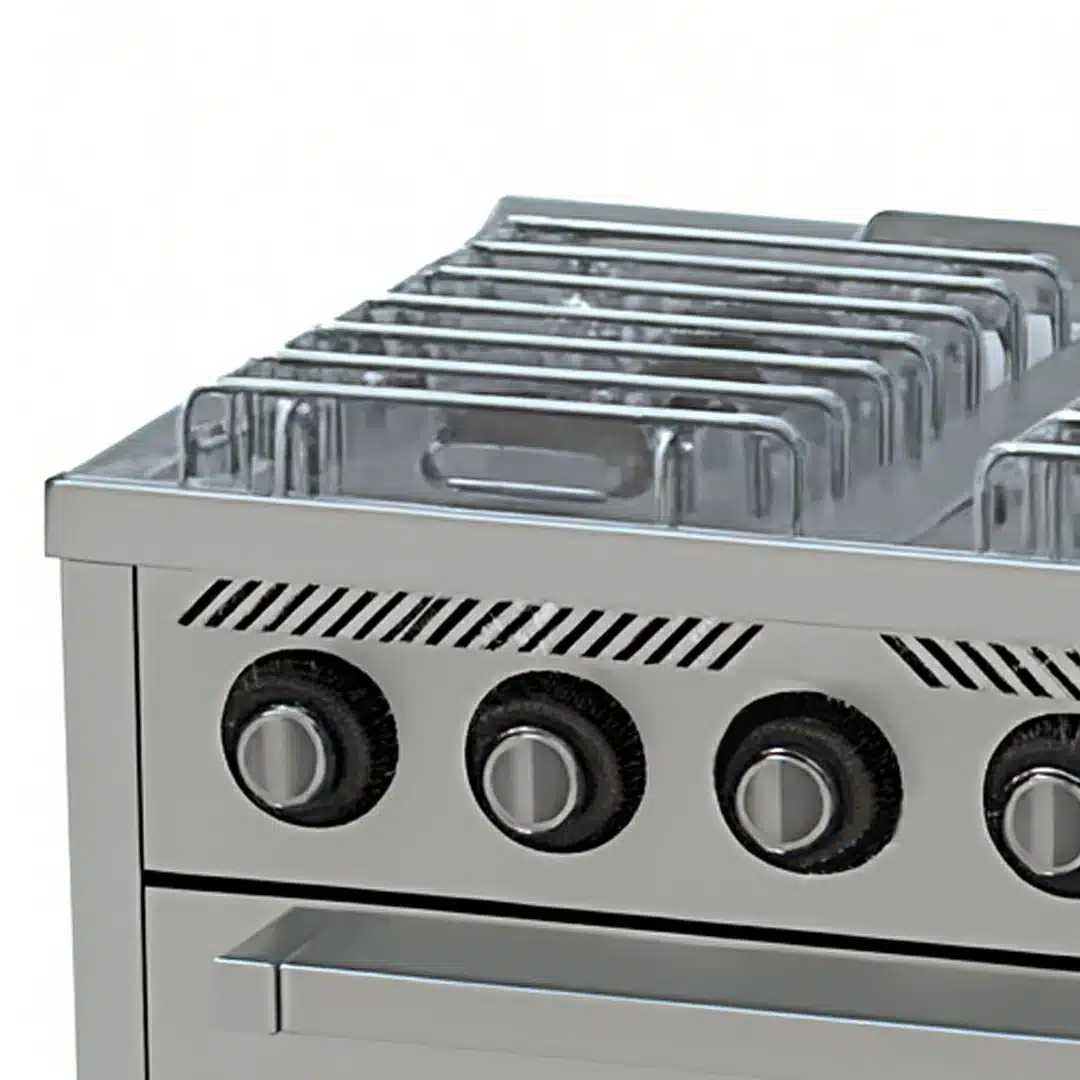 Fourneau à Gaz Basic 4 Feux Série 600 avec Four à Gaz