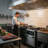 Fourneau à Gaz Classique Série 750 6 Feux avec Four GN 2/1