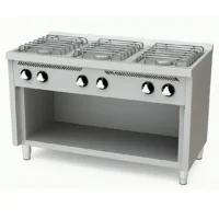 Fourneau à gaz professionnel basic 6 feux