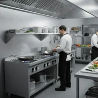 Fourneau à Gaz Professionnel Basic 6 Feux Série 600 sur Placard