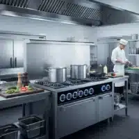 Fourneau à Gaz Basic 6 Feux Série 750 avec Four Électrique GN 2/1