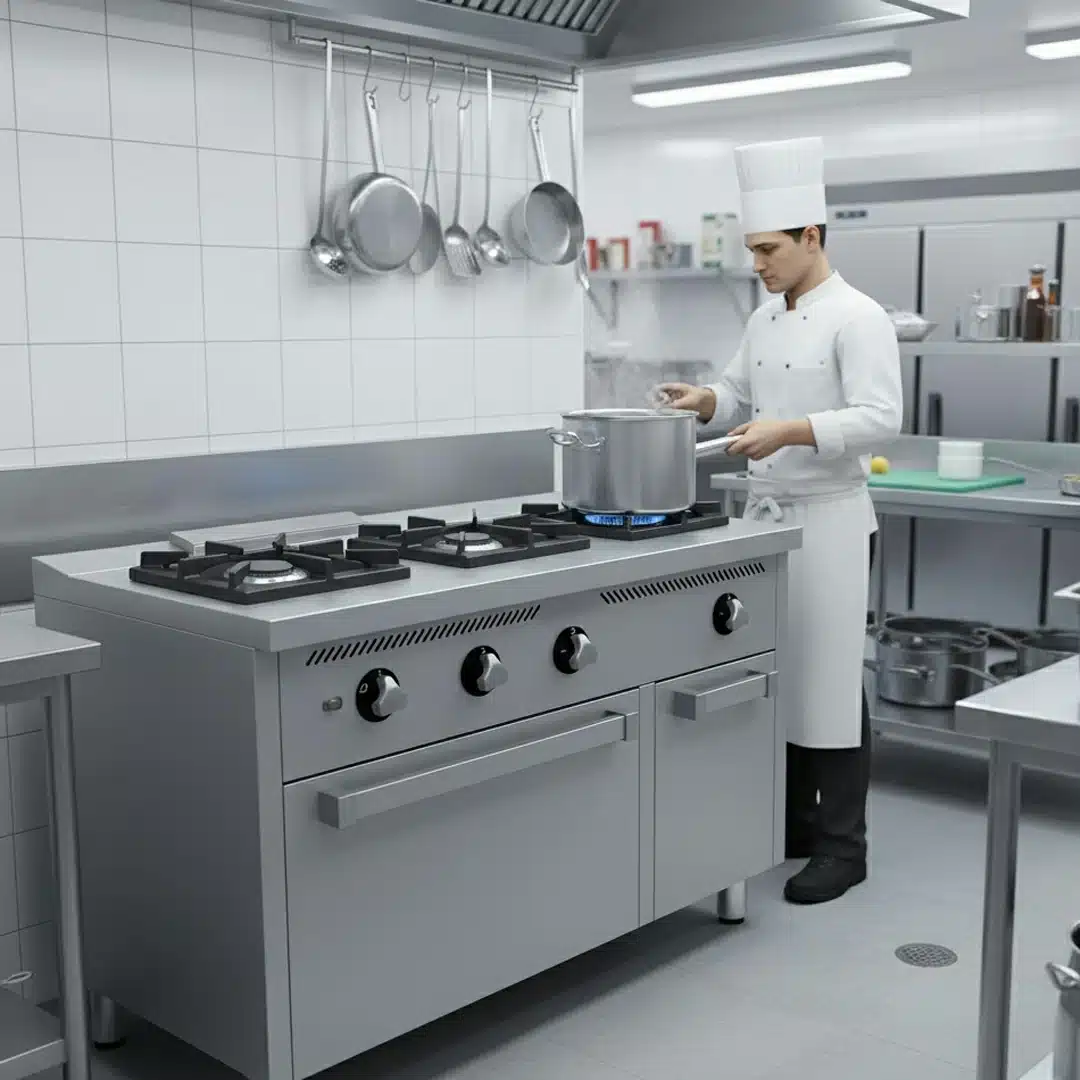 Fourneau à gaz classique 3 feux série 600