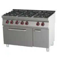 Fourneau à gaz professionnel 6 feux