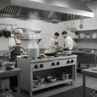 Fourneau à Gaz Professionnel Basic 6 Feux Série 750 sur Placard