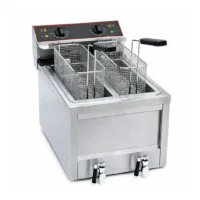 Friteuse gros volume électrique 2 cuves