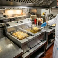 Friteuse Électrique Professionnelle Triphasée 10L x 2