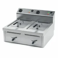 Friteuse électrique triphasée 15 L + 15 L