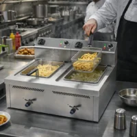 Friteuse Électrique Professionnelle 15L + 15L