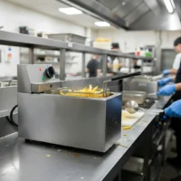 Friteuse simple 2,5 kW capacité d'huile 2,5 litres