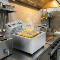 Friteuse Simple 5 L Professionnelle en Acier Inoxydable