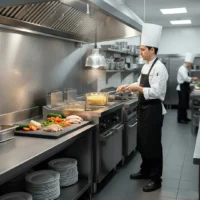 Friteuse à Gaz Professionnelle sur Placard 2 x 12 L