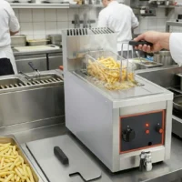 Friteuse à gaz professionnelle à gros volume