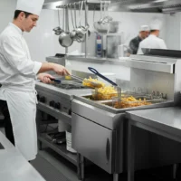 Friteuse à Gaz 14 Litres pour Comptoir