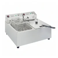 Friteuse double avec minuterie