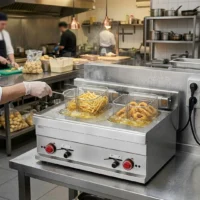 Friteuse Électrique Professionnelle 2 x 10 L
