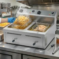 Friteuse Électrique Professionnelle 15L + 15L