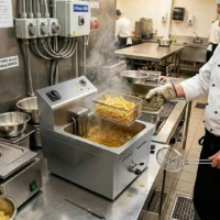 Friteuse Électrique Professionnelle 15 L Triphasée 6 kW