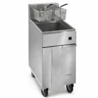 Friteuse électrique inox 2 cuves 14 L