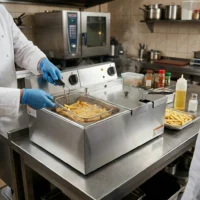 Friteuse Électrique Professionnelle 2 x 4 L