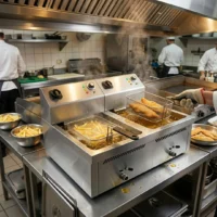 Friteuse Électrique Professionnelle 10L x 2