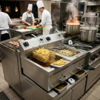 Friteuse Électrique Professionnelle 10L x 2