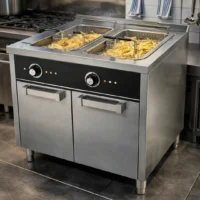 Friteuse électrique 22 L + 22 L série 900 sur placard