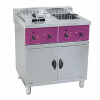 Friteuse électrique sur coffre 2 x 25l