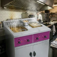 Friteuse Électrique sur Coffre 2 x 25L