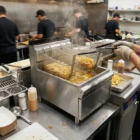 Friteuse Électrique Professionnelle Haut Rendement 14 Litres