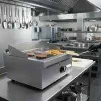 Fry-top à gaz série 600 en acier rectifié L 600 mm