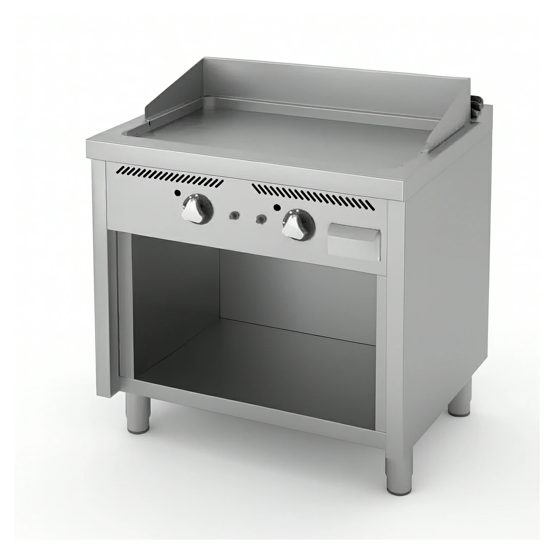 Fry-top à gaz professionnel L 800 mm