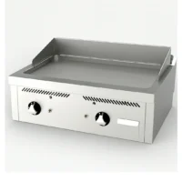 Fry-top à gaz professionnel série 750 L 800 mm