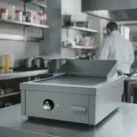 Fry-top électrique revêtement chromé L 600 mm