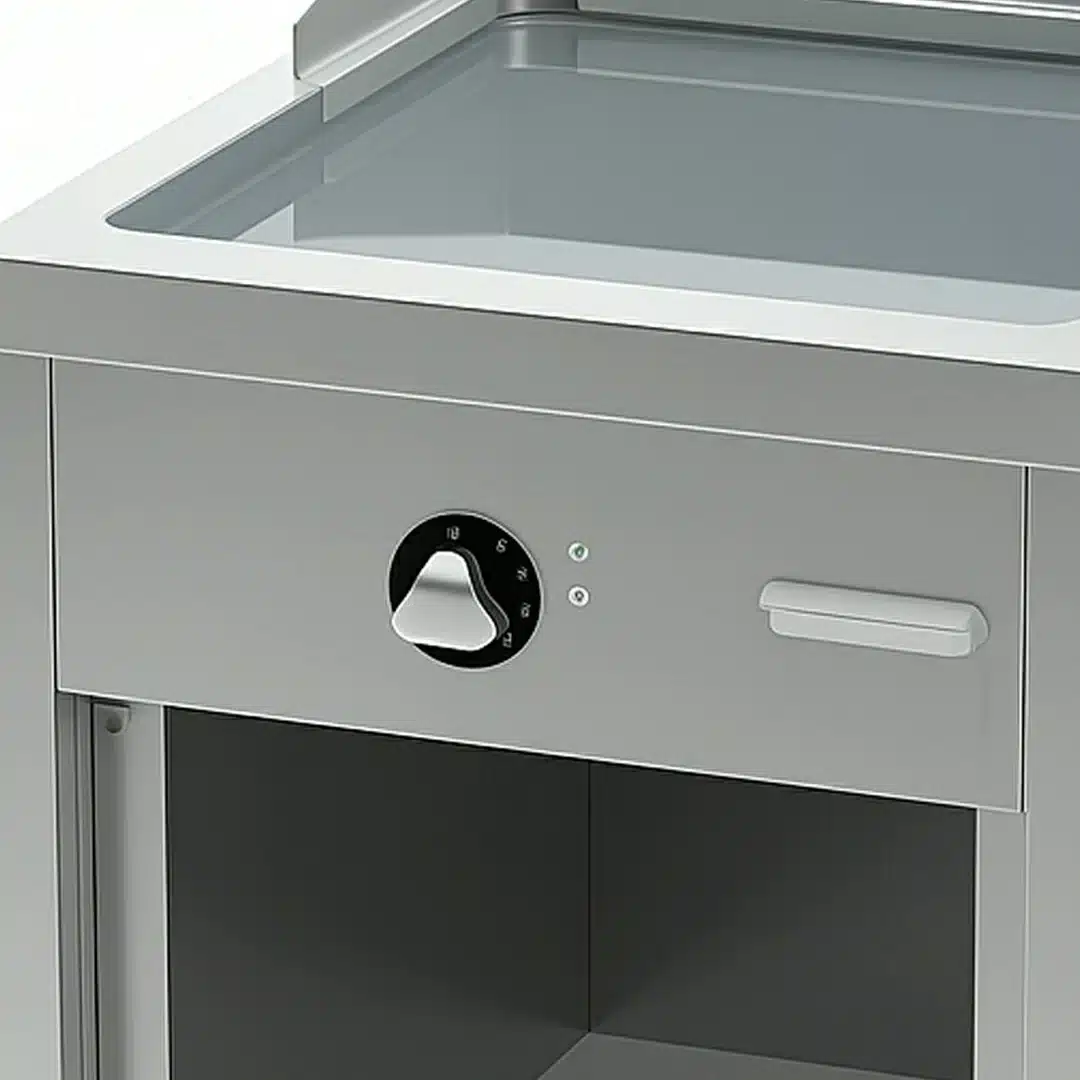 Fry-top électrique série 600 revêtement chromé