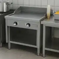 Fry-top électrique série 750 acier rectifié L 800 mm