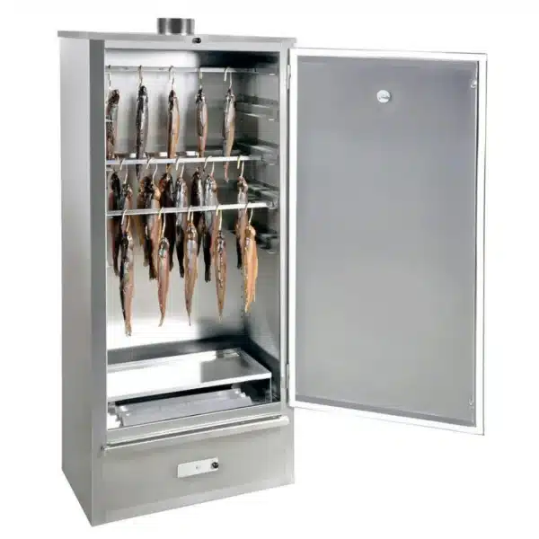 Fumoir inox 'FM2-7060' 5 niveaux double paroi isolée - Pour viande et poisson