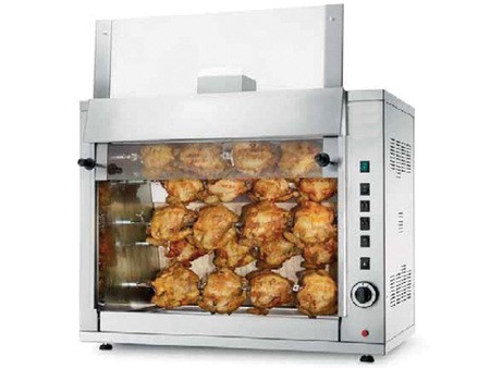 Rôtissoire à poulets au gaz série G, G-20P, 5 broches 20 poulets, 170 W