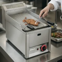 Grill charcoal gaz modèle simple profondeur 600 mm