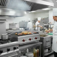 Grill Charcoal à Gaz Professionnel en acier inoxydable