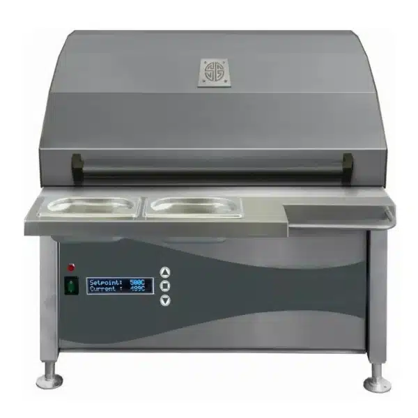 Grill à viande avec capot 1 brûleur