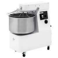 Pétrin pizza à spirale acier inox tête et cuve fixées IBT H2O 30