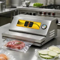 Machine sous vide semi-automatique avec aspiration externe