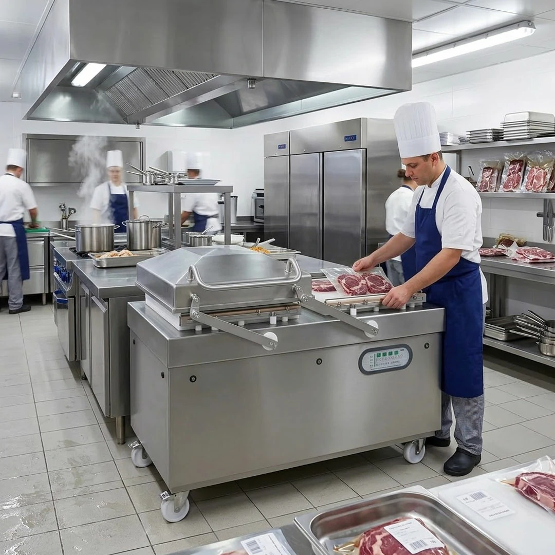 Machine à emballer sous vide industrielle TITANX630S100