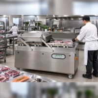 Machine sous vide industrielle double chambre TITANX630S160