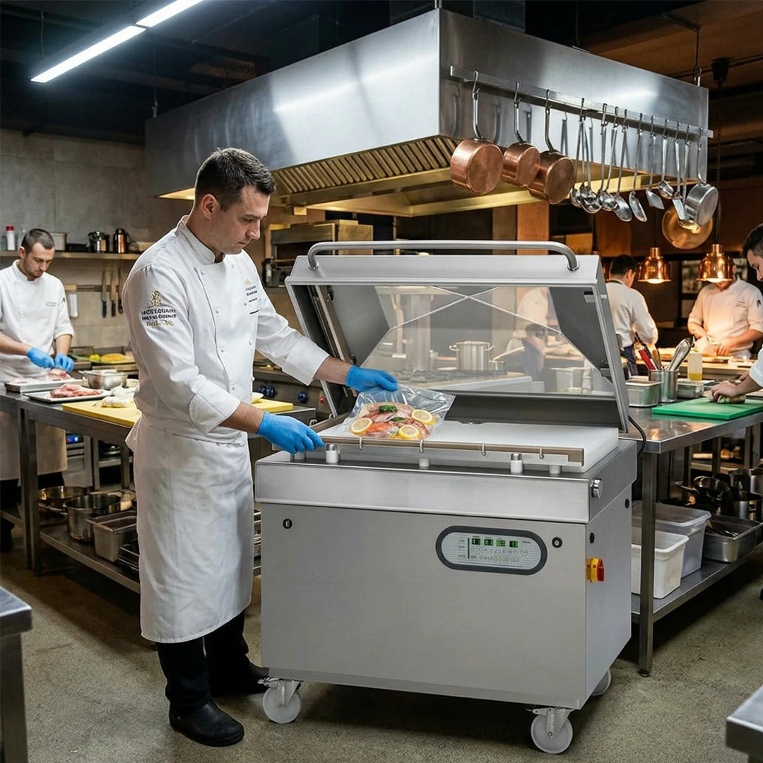 Machine à emballer sous vide industrielle TITAN F1000XLD300